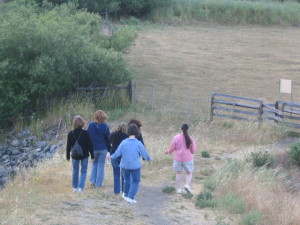 Walking to Turtle Pond, Walker Creek Ranch